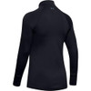 UNDER ARMOUR WOMEN'S BASE 4.0 1/2 ZIP - SIZE: WOMEN M - BLACK New