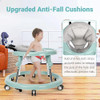 WISMIND Baby Walker Foldable with 9 Adjustable Heights BW001 - Green