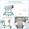 WISMIND Baby Walker Foldable with 9 Adjustable Heights BW001 - Green