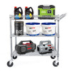 WDT 990LBS CAPACITY HEAVY DUTY ROLLING CART NSF ROLLING CARTS - SILVER