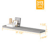 BAMEOS FLOATING SHELVES, WALNUT WALL GRAY, SET OF 2, HANGING SHELVES