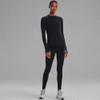 UNDER ARMOUR WOMEN'S BASE 3.0 CREW-NECK T-SHIRT SIZE WOMEN M BLACK New