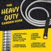 BIONIC STEEL PRO METAL GARDEN HOSE 100 FT 304 STAINLESS STEEL- STAINLESS STEEL