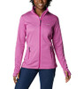 COLUMBIA Women's Park View Grid Fleece Full Zip Wild Fuchsia M New
