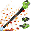 WORKPRO CORDLESS LEAF BLOWER, 20V BATTERY POWERED, W125197A - GREEN/BLACK