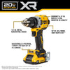 DEWALT 20V MAX LITHION BRUSHLESS 1/2 IN. DRILL DRIVER KIT - YELLOW/BLACK
