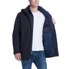 Weatherproof Men's Fleece, Bib, Removable Hood 1311004 Black/Blue M New