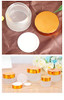 30ml /1 oz, 12 Pack Clear Frosted Round Glass Jar With Gold Lid, New New