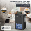TOLIFE DEHUMIDIFIER FOR BEDROOM, 95 OZ WATER TANK, (950 SQ.FT) QUIET - BLACK
