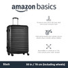 AMAZON BASICS HARDSIDE SPINNER LUGGAGE BUILT-IN TSA LOCK 30" CARRY-ON - BLACK