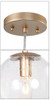 Uolfin MODERN GLOBE KITCHEN ISLAND PENDANT LIGHT 1-LIGHT - GOLD