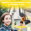 ZIKOPOMI MINI CHAINSAW 6 INCH 21V BATTERY POWERED ELECTRIC CHAINSAW - YELLOW