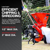 G GREATCIRCLEUSA WOOD CHIPPER SHREDDER GAS POWERED 3 IN 1 - RED