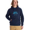 MARMOT MEN'S CULEBRA PEAK HOODY MIDWEIGHT PULLOVER FLEECE SWEATSHIRT_NAVY M New