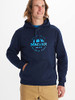 MARMOT MEN'S CULEBRA PEAK HOODY MIDWEIGHT PULLOVER FLEECE SWEATSHIRT_NAVY M New