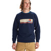 MARMOT Men's Montane Crew Sweatshirt Arctic Navy Size M New