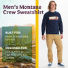MARMOT Men's Montane Crew Sweatshirt Arctic Navy Size M New
