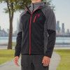Spyder Men's Soft Shell Jacket - SIZE: MEN L - BLACK/GRAY New