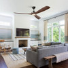 PARROT UNCLE 60 IN. INDOOR LED CEILING FAN LIGHT REMOTE F8310110V - MATTE BLACK