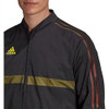 HD9871 ADIDAS MEN'S MESSI WOVEN JACKET SIZE MEN M BLACK New