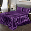 VONTY SATIN SHEETS QUEEN BED SHEETS 1 DEEP POCKET FITTED 1 FLAT 2 PILLOW CASES New
