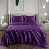 VONTY SATIN SHEETS QUEEN BED SHEETS 1 DEEP POCKET FITTED 1 FLAT 2 PILLOW CASES New