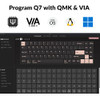 KEYCHRON Q7 QMK VIA CUSTOM MECHANICAL KEYBOARD FULL HOT SWAPPABLE - SILVER GREY
