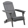 AMAZON AWARE FSC CERTIFIED OUTDOOR FOLDING ADIRONDACK CHAIR, WOOD, DARK GREY