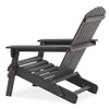 AMAZON AWARE FSC CERTIFIED OUTDOOR FOLDING ADIRONDACK CHAIR, WOOD, DARK GREY