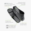 OOFOS OOAHH RECOVERY SLIDE - SIZE: MEN 11 WOMEN 13 - BLACK New