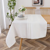 MAGESTIC GIFTWARE TABLECLOTH, JACQUARD, 60" X 90" - HOUNDSTOOTH WHITE