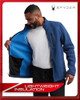 SPYDER MEN'S STRIPE FLEECE FULL ZIP - SIZE: MEN L - NAVY New