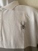 MEN'S SPYDER GRAY WHITE SHORT SLEEVE POLO SHIRT - SIZE: MEN M - GRAY/WHITE New