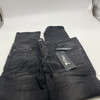 7GROOVE MEN'S JEANS STRAIGHT DENIM - SIZE: MEN 30/30 - BLACK WASHED New