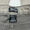 7 GROOVE MEN'S JEANS STRAIGHT DENIM - SIZE: MEN 30/30 - LIGHT GRAY New