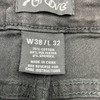 7GROOVE MEN'S JEANS STRAIGHT DENIM - SIZE: MEN 38/32 - BLACK WASHED New