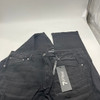 7GROOVE MEN'S JEANS STRAIGHT DENIM - SIZE: MEN 38/32 - BLACK WASHED New