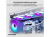 Phanteks Glacier One 360M25 G2 AIO Liquid CPU Cooler, White, RGB Pump Cap