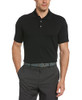 PGA TOUR Men's Airflux Solid Mesh Short Sleeve Golf Polo Shirt Black L New