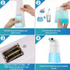 SAFE-X AUTOMATIC SOAP DISPENSER - 310ML TOUCHLESS HAND SOAP DISPENSER - WHITE