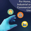 HUAYUAN POWDER FREE NITRILE DISPOSABLE NON-STERILE GLOVES 100PCS MEDIUM BLUE New