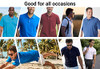 GALAXY BY HARVIC MENS POLO PIQUE SHIRT SCHOOL UNIFORMS - SIZE: MEN S - ROYAL New
