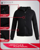 SPYDER WOMEN’S SHERPA LINED HOODIE SWEATSHIRT - L - BLACK New