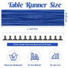 JALANCY 6 PIECES ROYAL BLUE 10FT CHEESECLOTH TABLE RUNNER GAUZE FABRIC