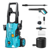 GREENER ELECTRIC PRESSURE WASHER 3800 PSI, 50FT HOSE, SOAP CANNON - BLUE