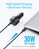 ANKER USB C CAR CHARGER, 42W POWERDRIVE SPEED+ DUO, WITH 30W POWERED BY ANKER