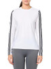 ADIDAS WOMEN'S ULTIMATE365 TWISTKNIT LONG SLEEVE SHIRT - SIZE: WOMEN L - WHITE New