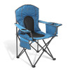 ARROWHEAD OUTDOOR PORTABLE FOLDING CAMPING CHAIR 4-CAN COOLER CUP-HOLDER - BLUE