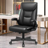 BESTERA EXECUTIVE OFFICE CHAIR, BIG AND TALL, ADJUSTABLE FLIP-UP ARMS - BLACK