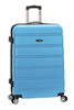 ROCKLAND MELBOURNE HARDSIDE EXPANDABLE LUGGAGE SPINNER WHEELS TURQUOISE 28"